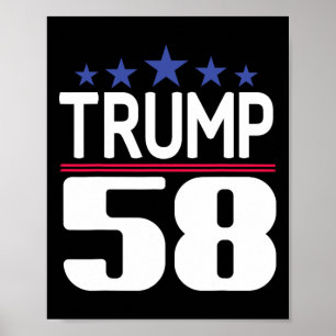 Affiche Chemise Présidentielle Trump 58, Trump Troisième P