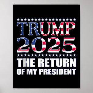 Affiche Chemise pro Trump Trump 2025 Le Retour De Ma Prési