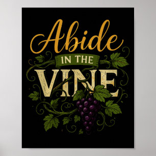 Affiche Chemise Reste Dans Le Vigne Foi Chrétienne Chemise