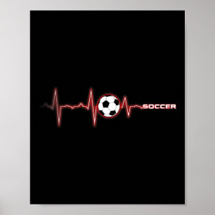 Affiche Chemise Rythme Cardiaque Football - Football Byll