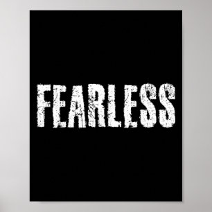 Affiche Chemise sans peur Motivation Gym Entraînement Crai
