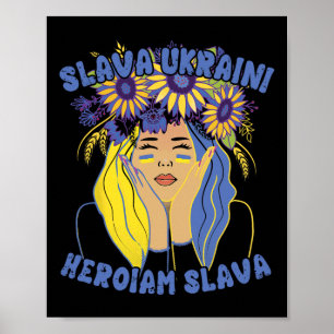 Affiche Chemise Slava Ukraini Ukrainienne Ukraine Tourneso