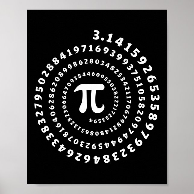 Affiche Chemise Spirale Pi Jour Math Lover (Devant)