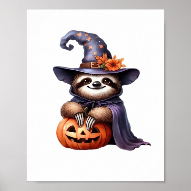 Affiche Chemise T classique Sloth Halloween (Devant)