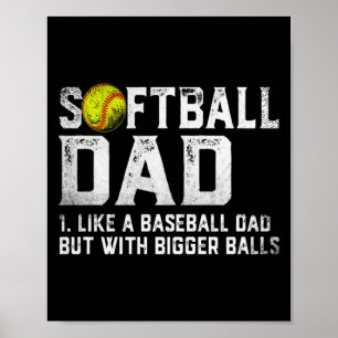 Affiche Chemise T D Pères Plus Grands Baseball Softball Ho