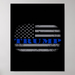 Affiche Chemise T-shirt drapeau américain politique pro Tr