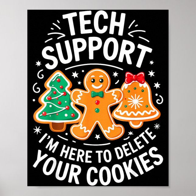 Affiche Chemise Tech Suprt Je Suis Là Pour Supprimer Vos C (Devant)