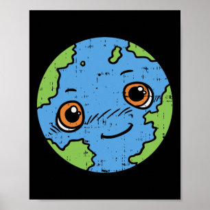 Affiche Chemise Terre Planète Cute 22 avril Pro Environ