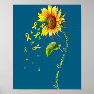 Affiche Chemise tournesol de sensibilisation au cancer de