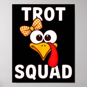Affiche Chemise Trot Squad Adulte Femme Fille Enfant Turqu