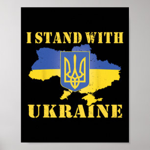 Affiche Chemise Ukraine Drapeau Ukrainien Carte Je Suis Av