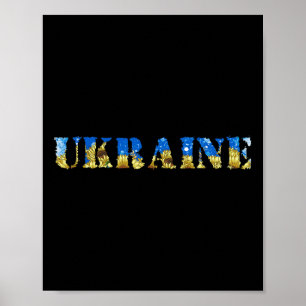 Affiche Chemise Ukraine Rétro Drapeau Ukrainien Tournesol
