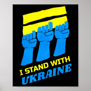 Affiche Chemise Ukraine Soutien Ukrainien Je Suis Avec L'U