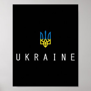 Affiche Chemise Ukraine Ukrainien Tryzub Drapeau Trident M