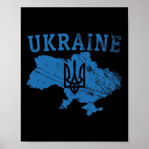 Affiche Chemise Ukraine Ukrainien Tryzub Patriotique Souti
