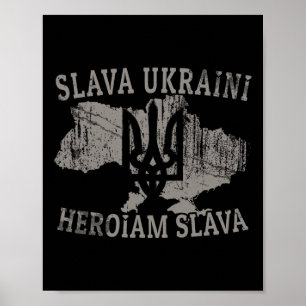Affiche Chemise ukrainienne Zelensky Tryzub Militaire