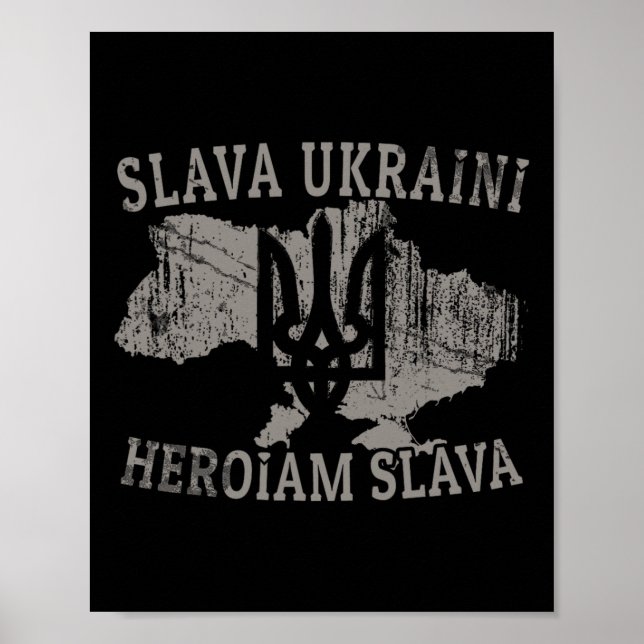 Affiche Chemise ukrainienne Zelensky Tryzub Militaire  (Devant)