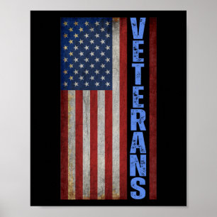 Affiche Chemise VETERANS USA DRApeau 4 JUILLET