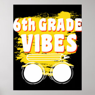Affiche Chemise Vibe de retour à l'école 6e année Premier