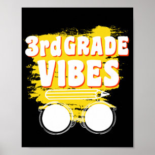 Affiche Chemise Vibe Rentrée 3e Année Enfant Premier Jour