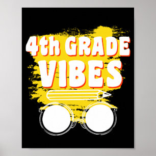 Affiche Chemise Vibe Rentrée Scolaire 4e Année Enfant Prem