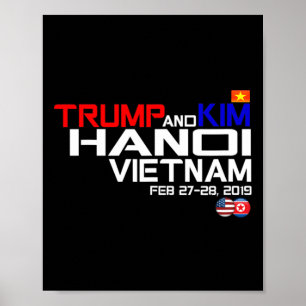 Affiche Chemise Vietnam Suummit Kim Et Trump T