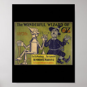 Affiche Chemise vintage Ecrow Tin-man Art-le Magicien d'Oz