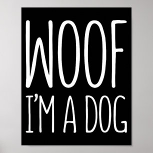 Affiche Chemise Woof A Dog Hommes Femmes Enfants Costume d