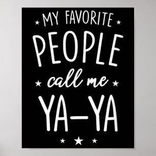 Affiche Chemise Ya-ya Cadeau_ Mes personnes préférées m'ap