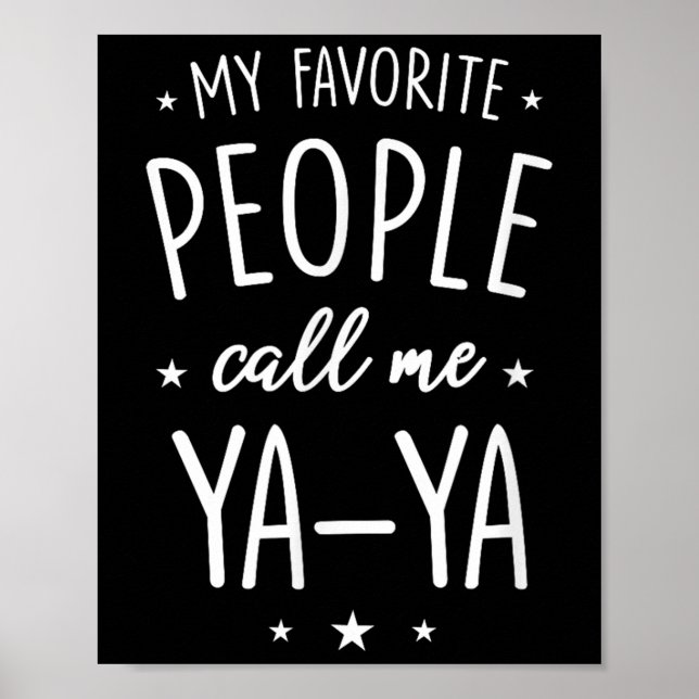 Affiche Chemise Ya-ya Cadeau_ Mes personnes préférées m'ap (Devant)