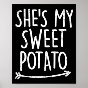 Affiche Chemises à patate douce Yam pour hommes et femmes 