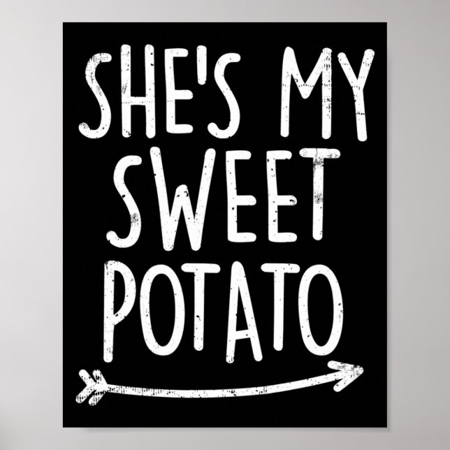 Affiche Chemises à patate douce Yam pour hommes et femmes  (Devant)