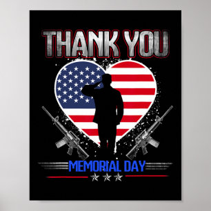 Affiche Chemises American Flag Memorial Day pour hommes fe