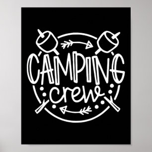 Affiche Chemises assorties de camping pour famille de camp