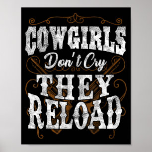 Affiche Chemises de cow-girls ne pleurent pas, elles recha