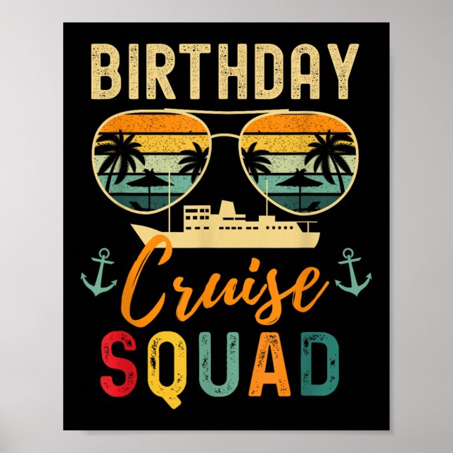 Affiche Chemises de croisière d'anniversaire 2025 Escadron (Devant)