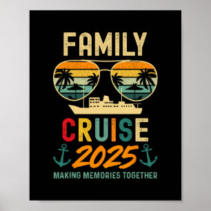 Affiche Chemises de croisière familiales assorties pour le