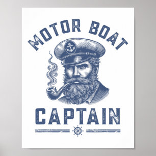 Affiche Chemises de croisière pour hommes capitaine de bat