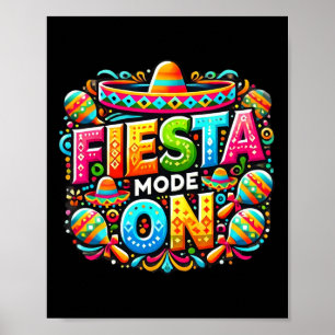 Affiche Chemises de Fête Mexicaine Hérite Hispanique Cinco