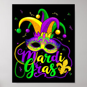 Affiche Chemises de Mardi Gras pour femmes enfants hommes