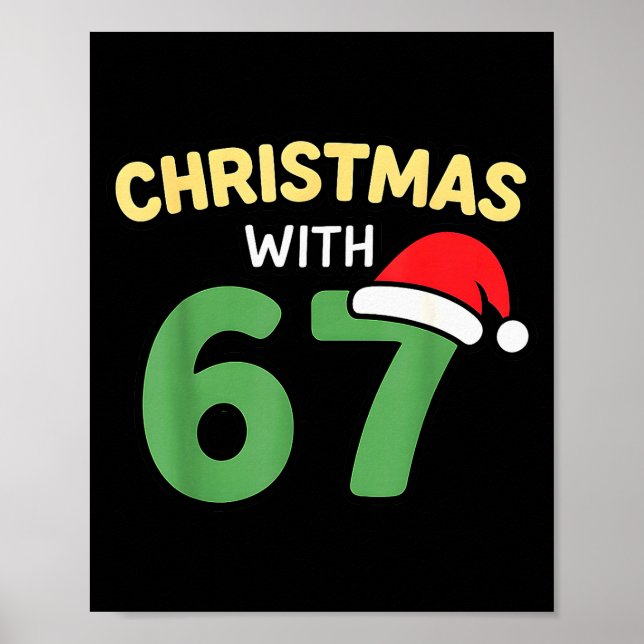 Affiche Chemises de Noël drôles avec 67 Meme Blague tendan (Devant)