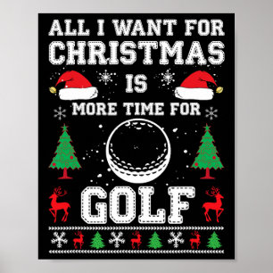 Affiche Chemises de Noël laides pour hommes Dry Fit Golf N