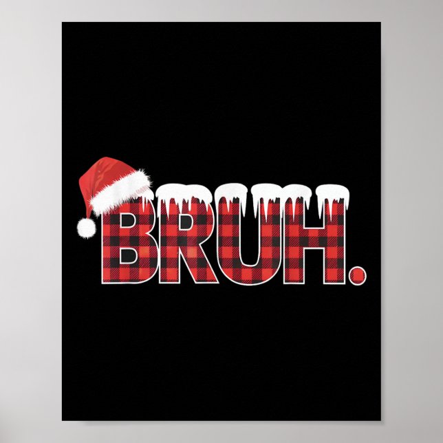 Affiche Chemises De Noël Pour Femmes Brouh Rouge Plaid Buf (Devant)