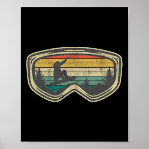 Affiche Chemises de ski snowboard montagne neige et cadeau