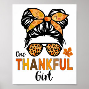 Affiche Chemises de Thanksgiving pour filles enfants fille