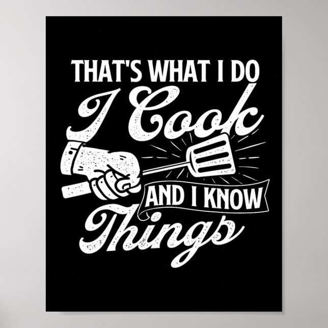 Affiche Chemises Drôles De Barbecue C'est Ce Que Je Fais J (Devant)