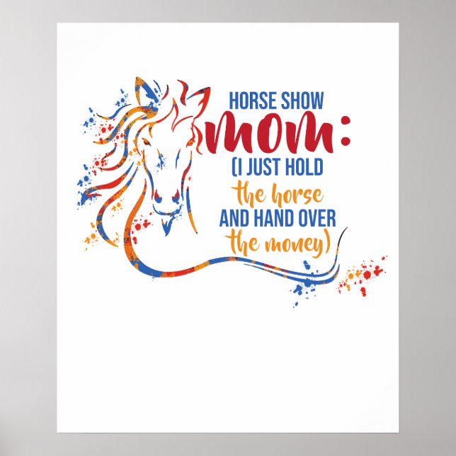 Affiche Chemises drôles de spectacle équestre pour femmes  (Devant)