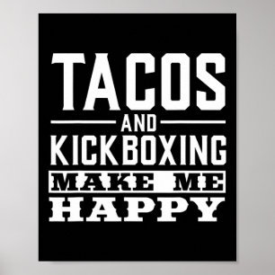 Affiche Chemises drôles de tacos Tacos et tee-shirts de ki