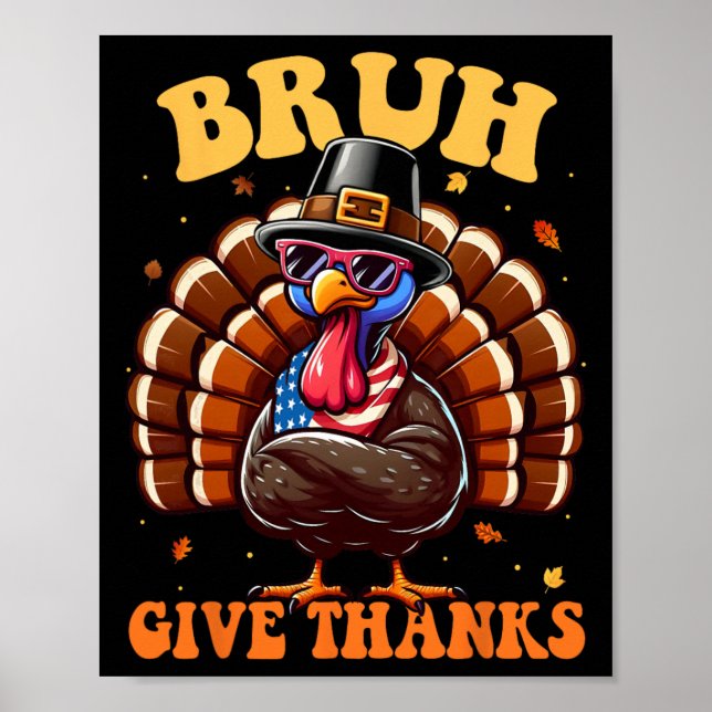 Affiche Chemises drôles de Thanksgiving disant un mème de  (Devant)
