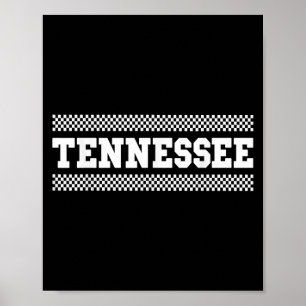 Affiche Chemises du Tennessee. Police Tn Us College pour h